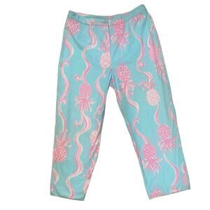 Lilly Pulitzer Pants Womens Size 6 Vintage White Tag Casual Vacation 100% Cotton